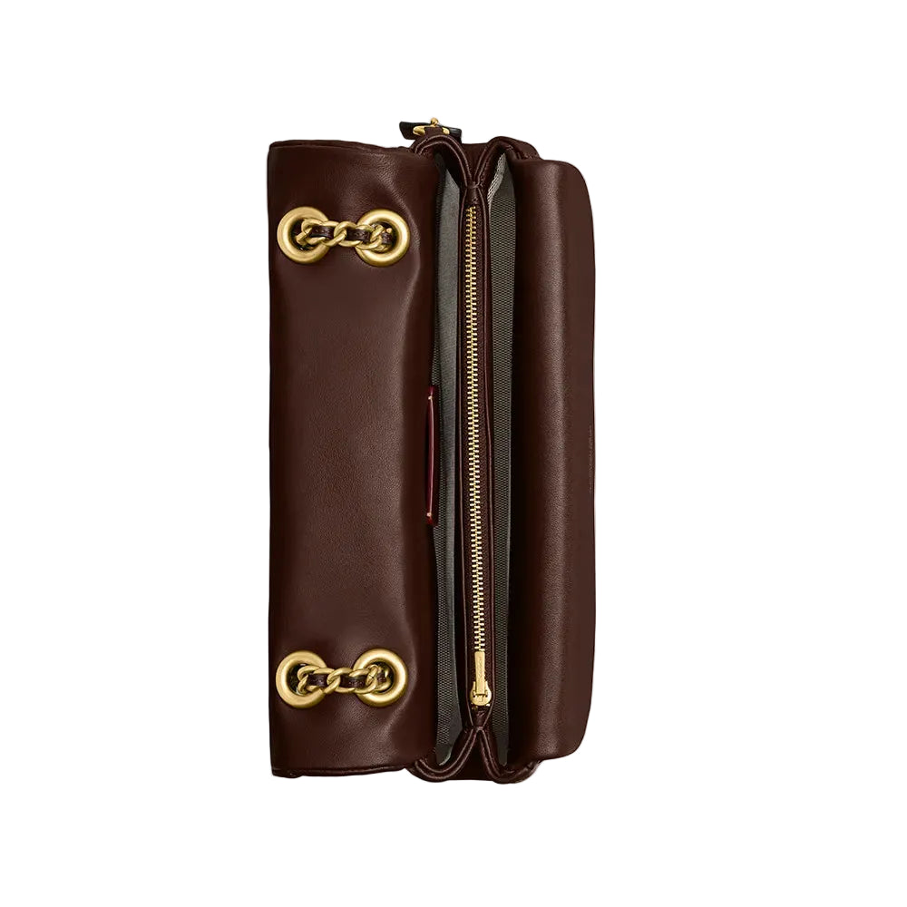 Tabby Shoulder Bag 26 With Pillow Quilting- Brass/Maple