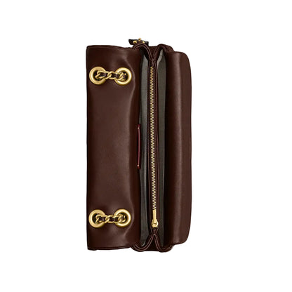 Tabby Shoulder Bag 26 With Pillow Quilting- Brass/Maple
