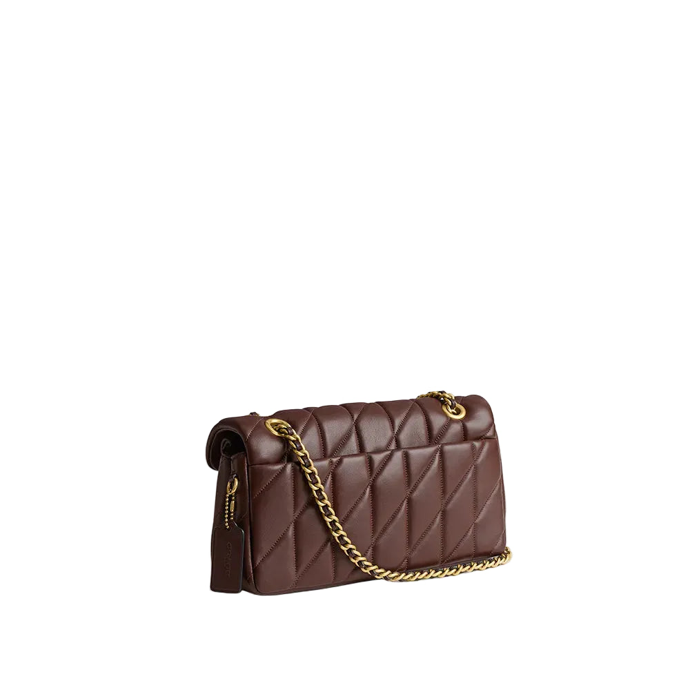 Tabby Shoulder Bag 26 With Pillow Quilting- Brass/Maple