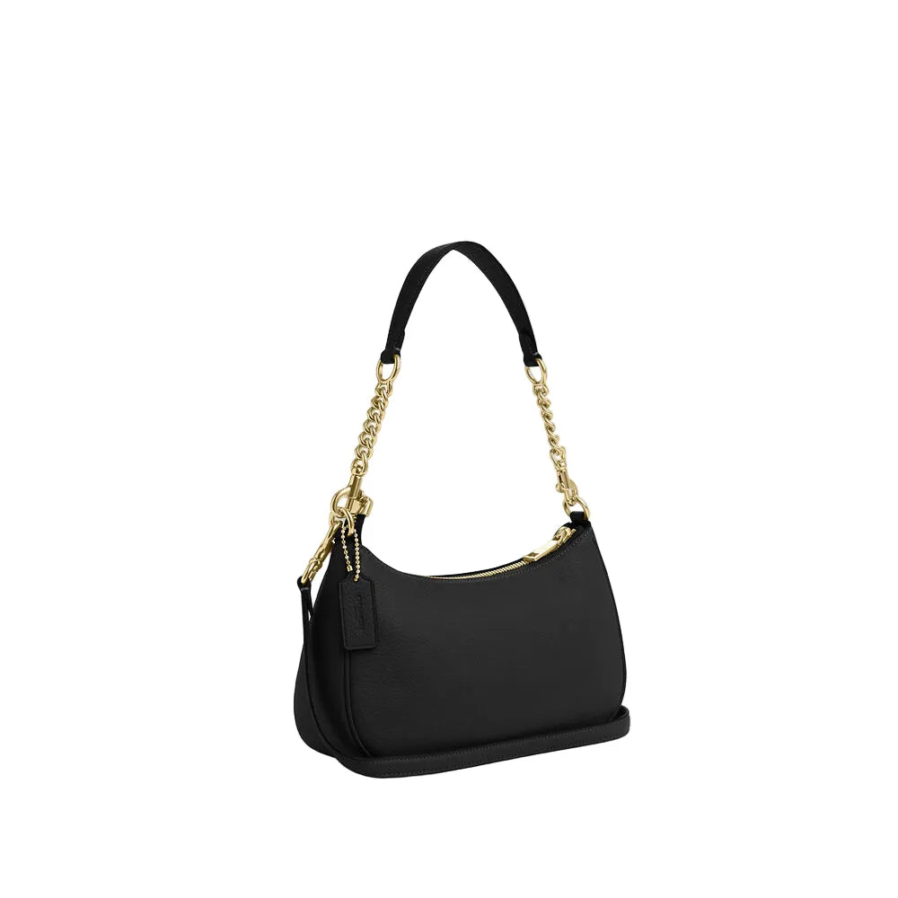 Teri Shoulder Bag In Signature Canvas - Gold/Black